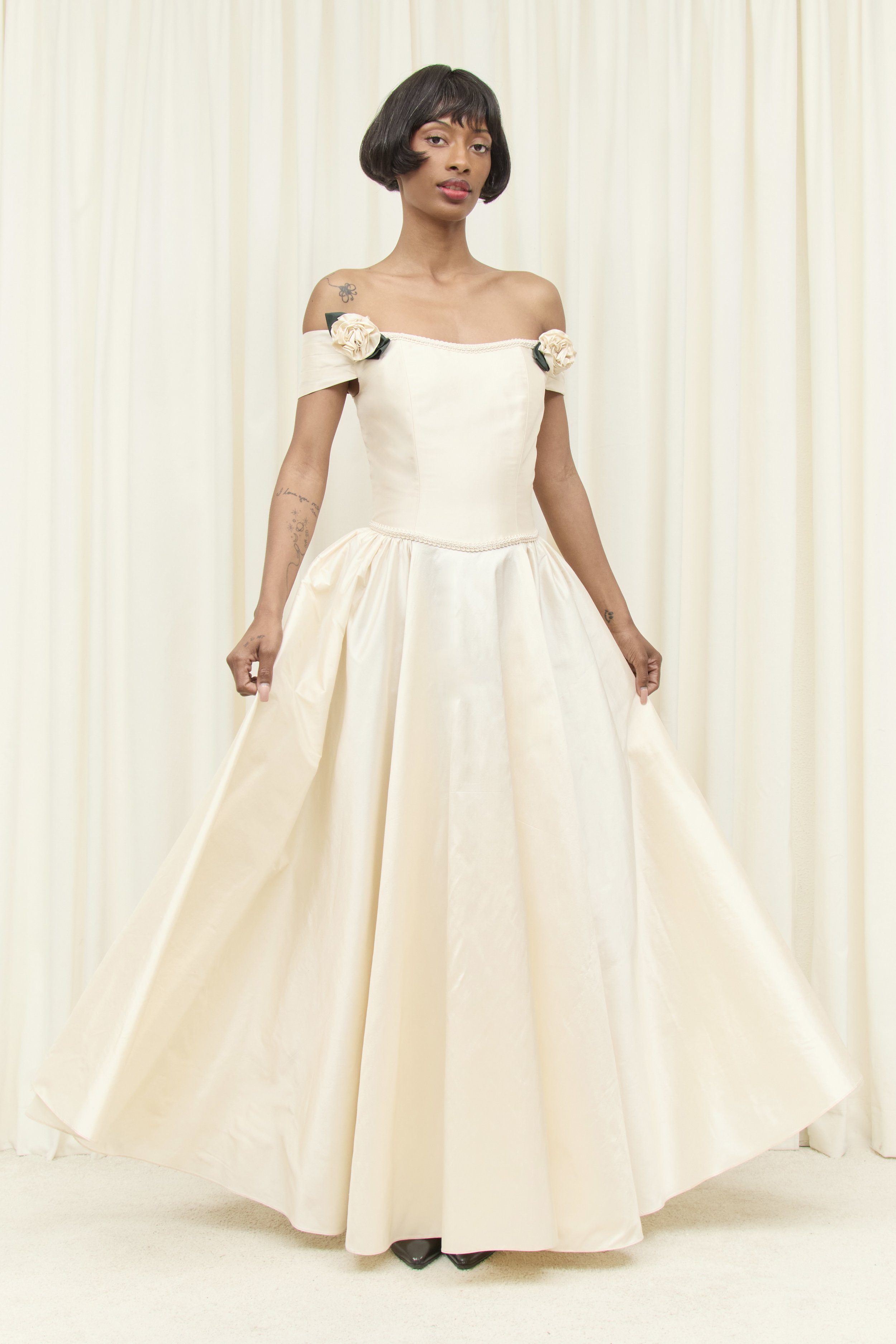 Margaret Jacquard Scarf Gown — Tanner Fletcher